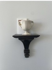 Perspective Studio Swedish Stockholm Victorian corbel wood display wall shelf
