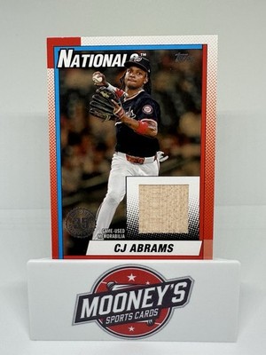 2025 Topps Series 1 1990 Baseball Relics C.J. Abrams #T90R-CA (MEM) Gold /50