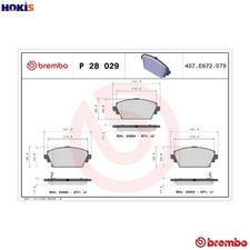 BRAKE PAD SET DISC BRAKE P 28 029 FOR MG EXPRESS/Hatchback/Van NISSAN 1.8L 6cyl