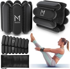 Ankle  Wrist Weights for Men  Women - Set of 2, 1 lb / 0.5 kg each, Black -...
