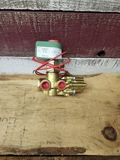 ASCO 8344B001M0 RedHat 4-Way Brass Solenoid Valve 3/8" 120/60-110/50 NEW