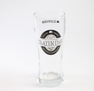 Zlaten Dab Lager Bierglas 0,3L Prilepska Pivarnica Mazedonisches Premium Bier