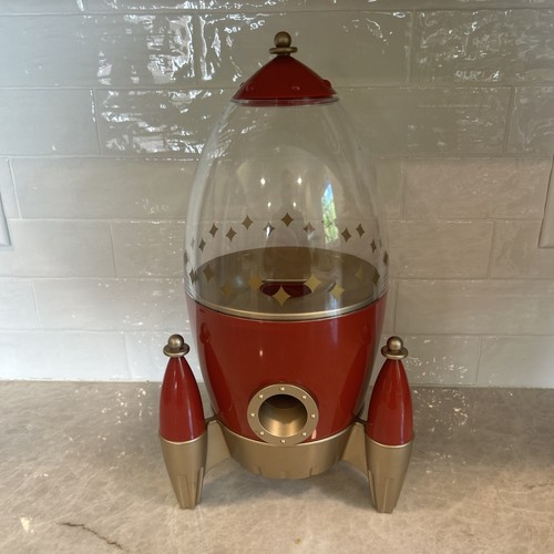 FAO Schwarz Sweet Rocket Ship Red Candy Dispenser Motion Activated