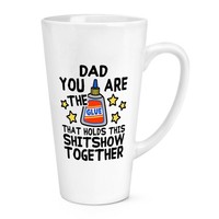 Gift Base Keramik Kaffeebecher 17Oz Large Latte Tasse Weiß