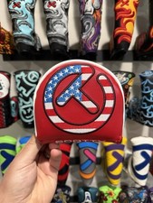 Scotty Cameron Tour CT Red Mid Round Mallet Headcover USA RH