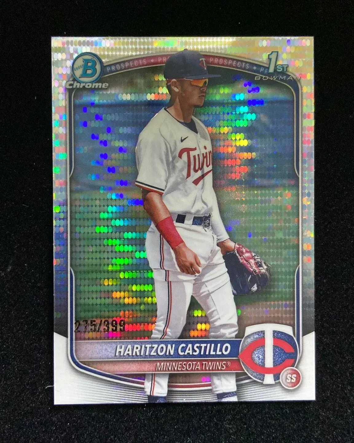 2025 Topps Bowman Chrome Pulsar #BCP-161 Haritzon Castillo 1st 275/399 Twins HD