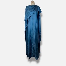 Simkhai Women's Blue Draped High Neck Cape Sleeve Izel Gown Dress Size 8