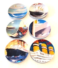 HOLLAND AMERICA "SAVOR THE JOURNEY" 6" DESSERT / BREAD PLATE SET (6)
