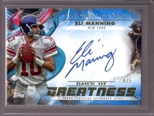 ELI MANNING 2024 Topps Inception Dawn of Greatness #DGA-EM Autograph Auto #4/5