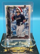 2025 Topps Holiday Dylan Crews Variation Short Prints Santa Hat Rookie RC #H46