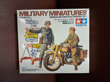 Tamiya 1/35 35241 ( MM-241 ) WW II GERMAN MOTORCYCLE ORDERLY SET 2 Figuren  OVP