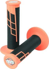 ProTaper 21661 Clamp-On 1/2 Waffle Grip - Neon Orange/Black