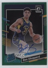 2023 Donruss Optic Rated Rookie Signatures Green Prizm 5/5 Ben Sheppard Auto ux8