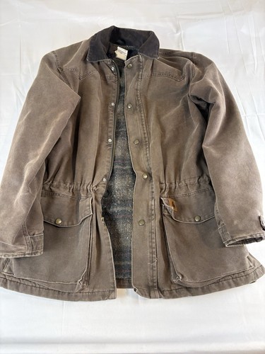 Vintage Carhartt Rancher Coat Blanket Lined C52 CHT Medium Regular