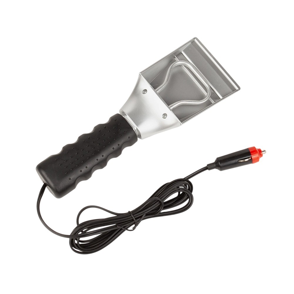 Heated Windshield Scraper For Car Ice Melting And Snow Removal In Cold Weather