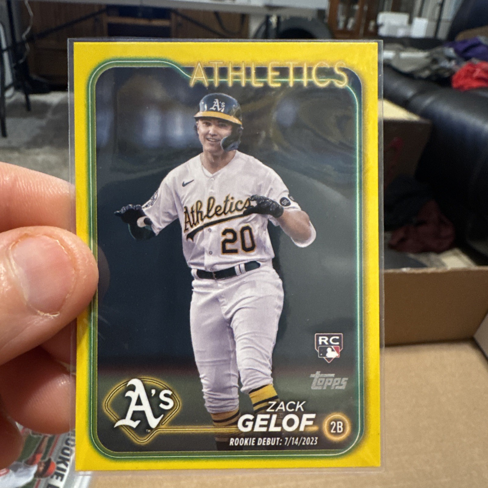 2024 Topps Update Series - Zack Gelof - ROOKIE DEBUT - YELLOW - RC - #US131