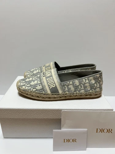 Espadrille oblique DIOR GRANVILLE 38,5/US 8 pierre grise