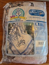 Vintage baby looney tunes blanket