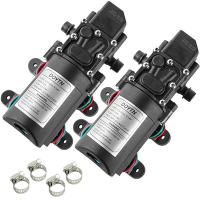 #ad 12V Diaphragm Water Pump – 1.2 GPM 80 PSI Self Priming Sprayer Pump with Pres... $38.29