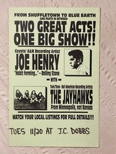 The Jayhawks Joe Henry Tour Poster J.C. Dobbs Philadelphia 1992