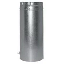 Amerivent 4E12A 4" Vent Pipe, Galvanized Steel, Exhaust, NPT Connection
