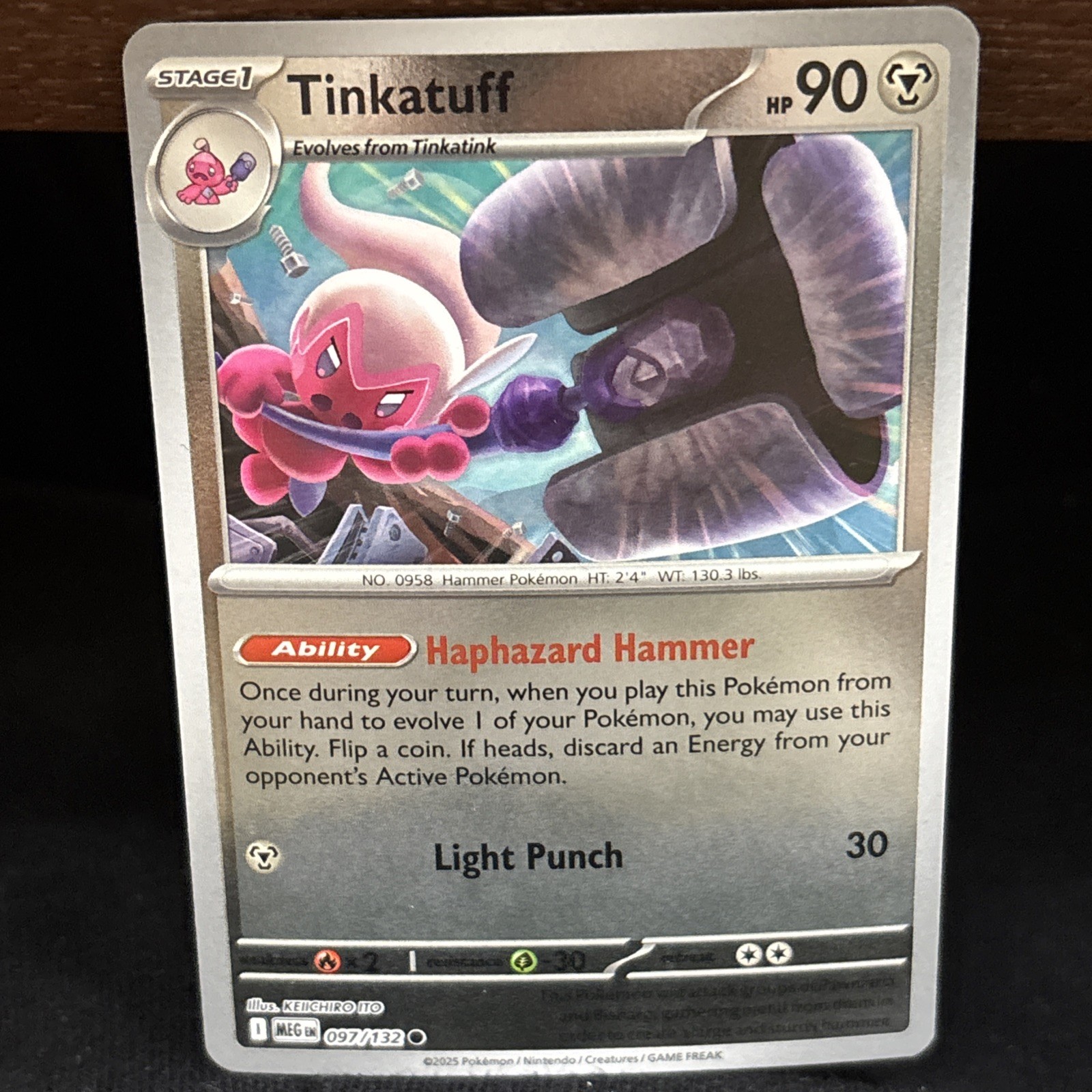 Tinkatuff 097/132 Me01: Mega Evolution Reverse Holo