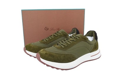 Brand NEW Loro Piana Green Men's Comfortable Sneakers US Size Free Shipping