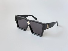 LOUIS VUITTON Cyclone Z1547E Sunglasses Black Frame Unisex