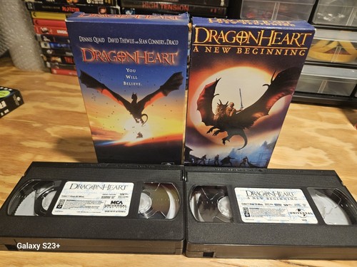 Dragonheart 1 & 2 A New Beginning VHS MCA Universal, Dennis Quaid, Sean Connery - Picture 4 of 5