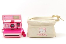  Near MINT Hello Kitty Polaroid 600 Instant Film Camera Pink Sanrio From JAPAN
