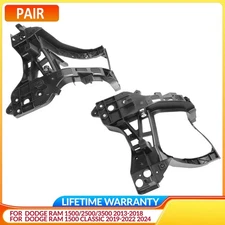 Pair Radiator Support Headlight Mount Brackets For Ram 1500 2500 2013-2024 2020