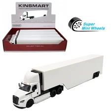 Kinsmart 1:62 Freightliner eCascadia with container White - Diecast Car