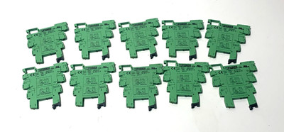 [Lot of 10]  PHOENIX CONTACT PLC-BSC-24DC / 21 RELAY BASES 2966016
