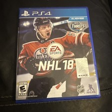 NHL 18 (PS4 SonyPlayStation 4, 2017) Video Game Complete w/ Inserts