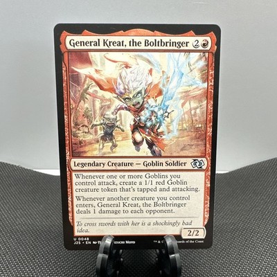 MTG Goblin General Kreat, the Boltbringer - Foundations Jumpstart Regular NM -