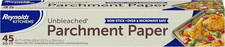 Kitchens Unbleached Parchment Paper Roll, Non Stick Parchment Paper for Cooking