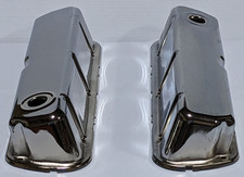 Small Block Ford 260 289 302 351w 5.0l V8 Chrome Steel Valve Covers Display