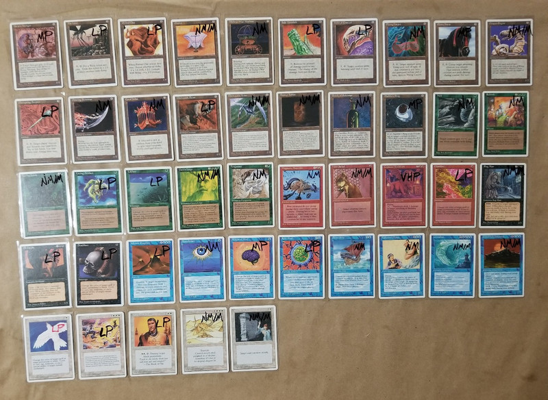 MTG Magic 4th Edition Lot of 45 RARE Cards (Condition Varies) Only One of Each!!