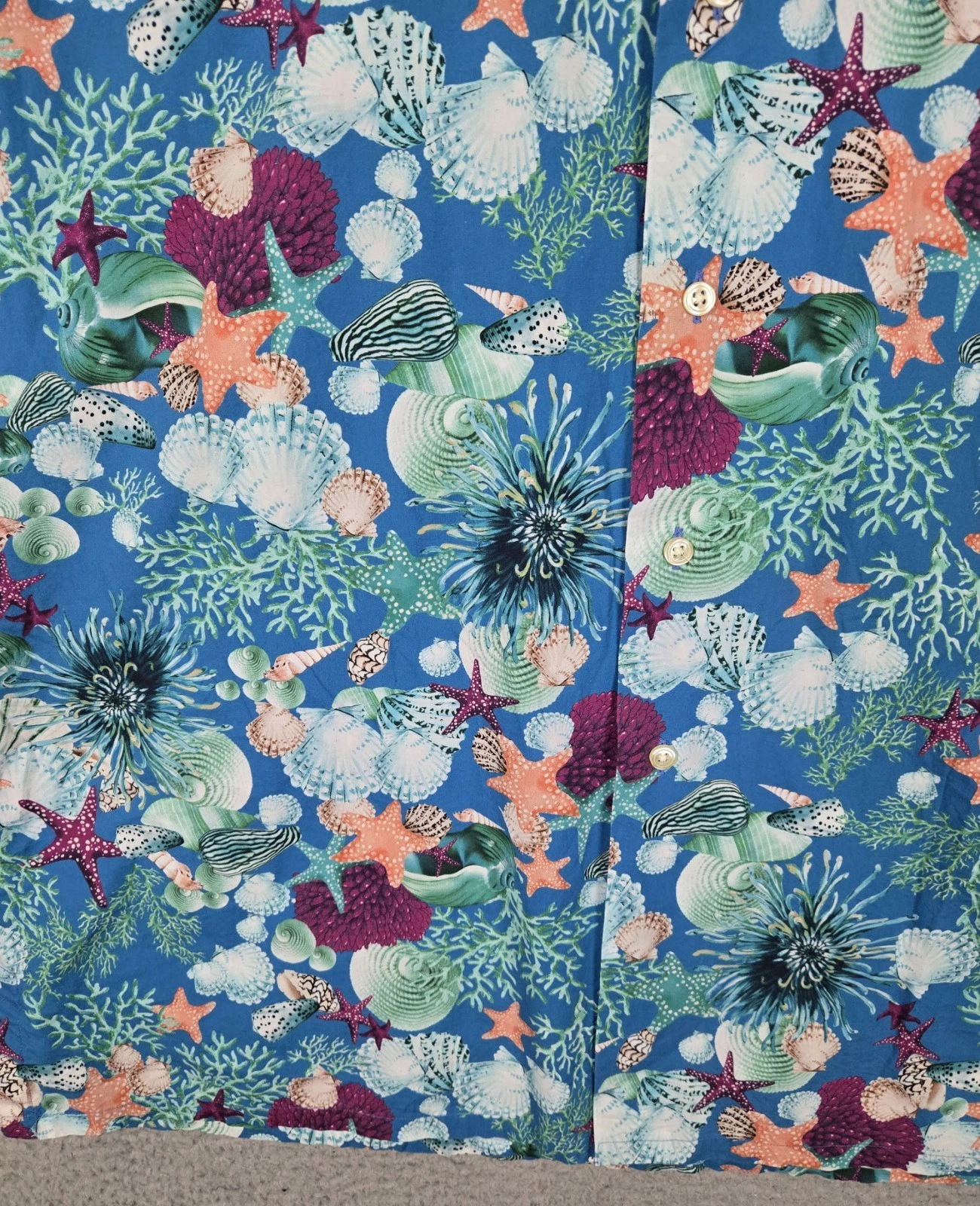 Maus & Hoffman Shirt Tropical Coral Reef Men's Large