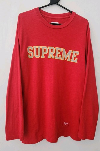 FW12 Supreme Réfléchissant Haut Manches Longues L/S T-Shirt L Large Vintage - Photo 1 sur 9