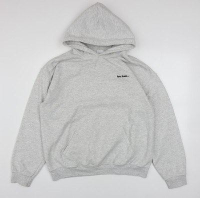 iets frans... Herren Pullover Hoodie Grau Medium Fleece Logo