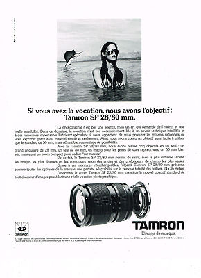 REKLAME WERBUNG 1985 TAMRON SP 28/80 Objektiv