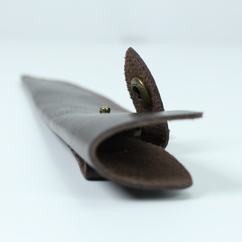 1pc Vintage Gerade Kunstleder Gürtel Messer Mantel Tasche Case Feste Blade Dekor - Bild 5 von 7