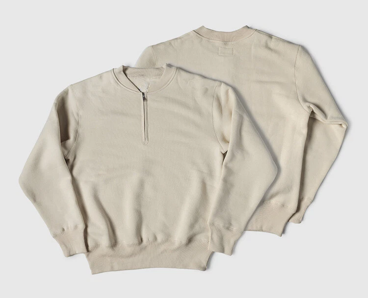 OFF WHITE Felpa con cappuccio uomo manica lunga stile americano retrò pullover zip primavera cotone moda