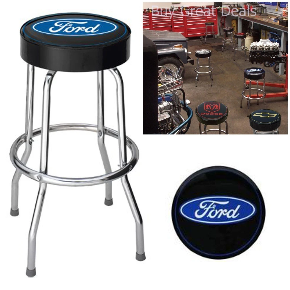 Workbench Stools Ford Mustang Logo