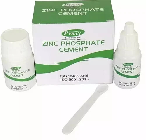 Kit De Ciment Dentaire Permanent Ammdent - Ciment Au Phosphate De Zinc - Pour Réparations Dentaires Temporaires