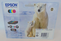 Epson 26 T2616 Multipack Cmyk XP-510 XP-520 XP-600 XP-605 XP-610 XP-615 Mhd 2022