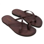 Men's Sandals 100% SALENTO® Leather and Handmade Leather Brown