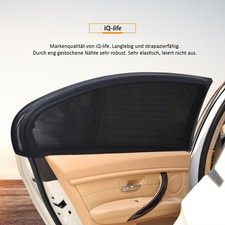 2x SONNENSCHUTZ von iQ Auto Pkw universal Sonnenblende Seitenfenster