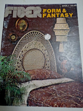 Fiber Form & Fantasy Macrame Weaving Pattern Magazine VTG 70's Green Gables